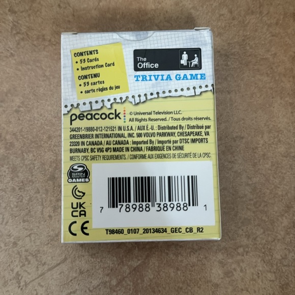 The Office Trivia Game Television Series 53 Card Deck Factory Sealed Jim Pam NEW - Picture 2 of 2